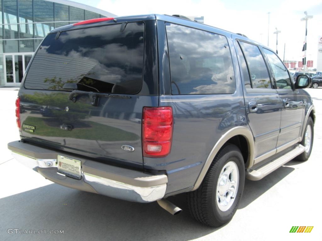 2001 Expedition Eddie Bauer - Medium Wedgewood Blue Metallic / Medium Parchment photo #3