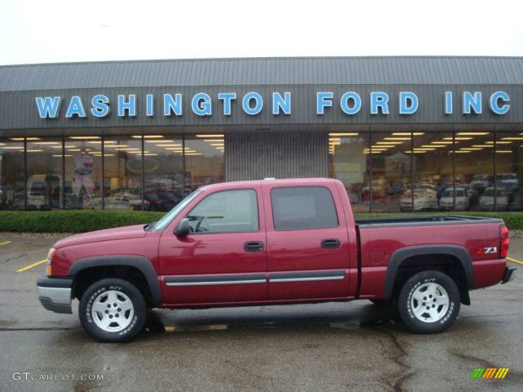 2004 Silverado 1500 Z71 Crew Cab 4x4 - Sport Red Metallic / Dark Charcoal photo #1