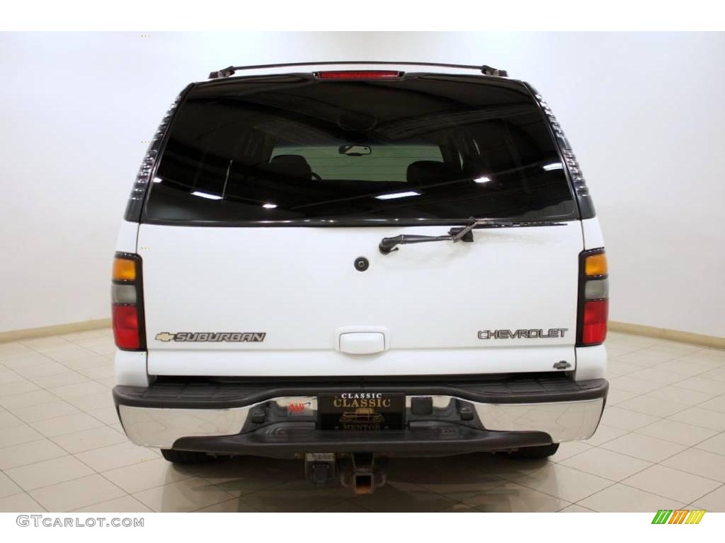 2004 Suburban 1500 LT 4x4 - Summit White / Gray/Dark Charcoal photo #6