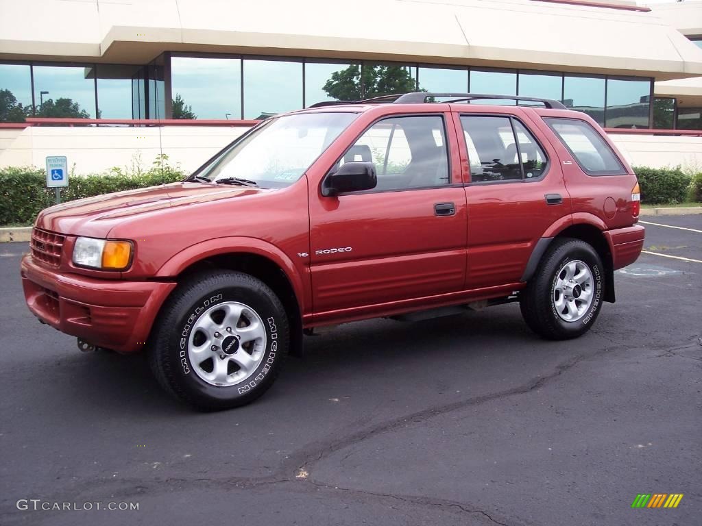 1999 Rodeo LS 4WD - Radiant Red / Gray photo #1