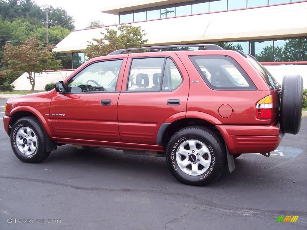 1999 Rodeo LS 4WD - Radiant Red / Gray photo #4