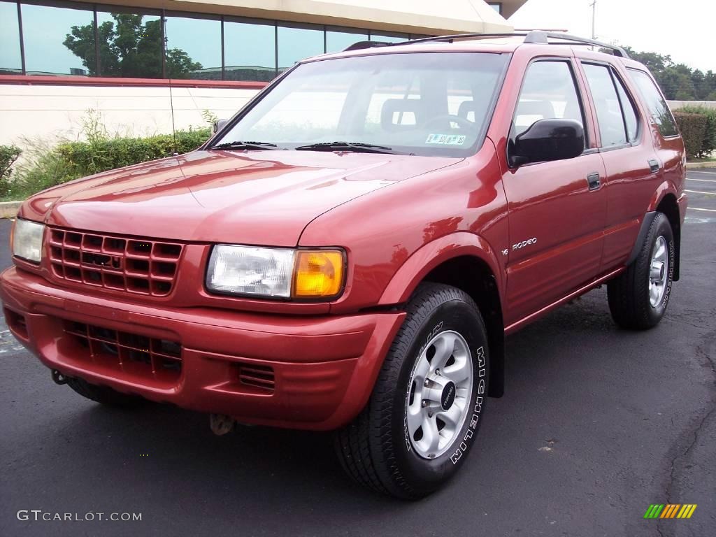 1999 Rodeo LS 4WD - Radiant Red / Gray photo #5