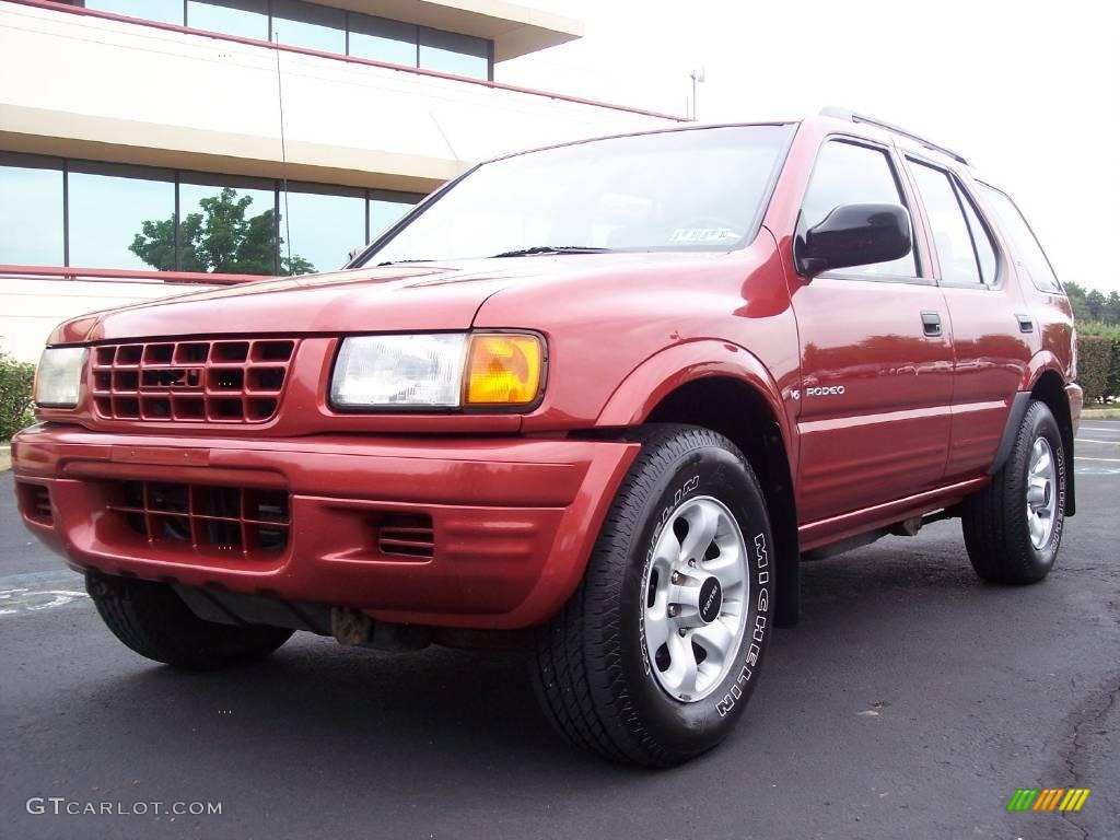 1999 Rodeo LS 4WD - Radiant Red / Gray photo #6