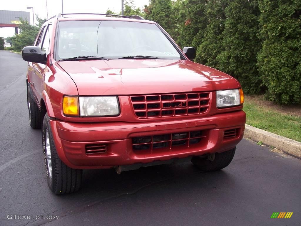 1999 Rodeo LS 4WD - Radiant Red / Gray photo #7