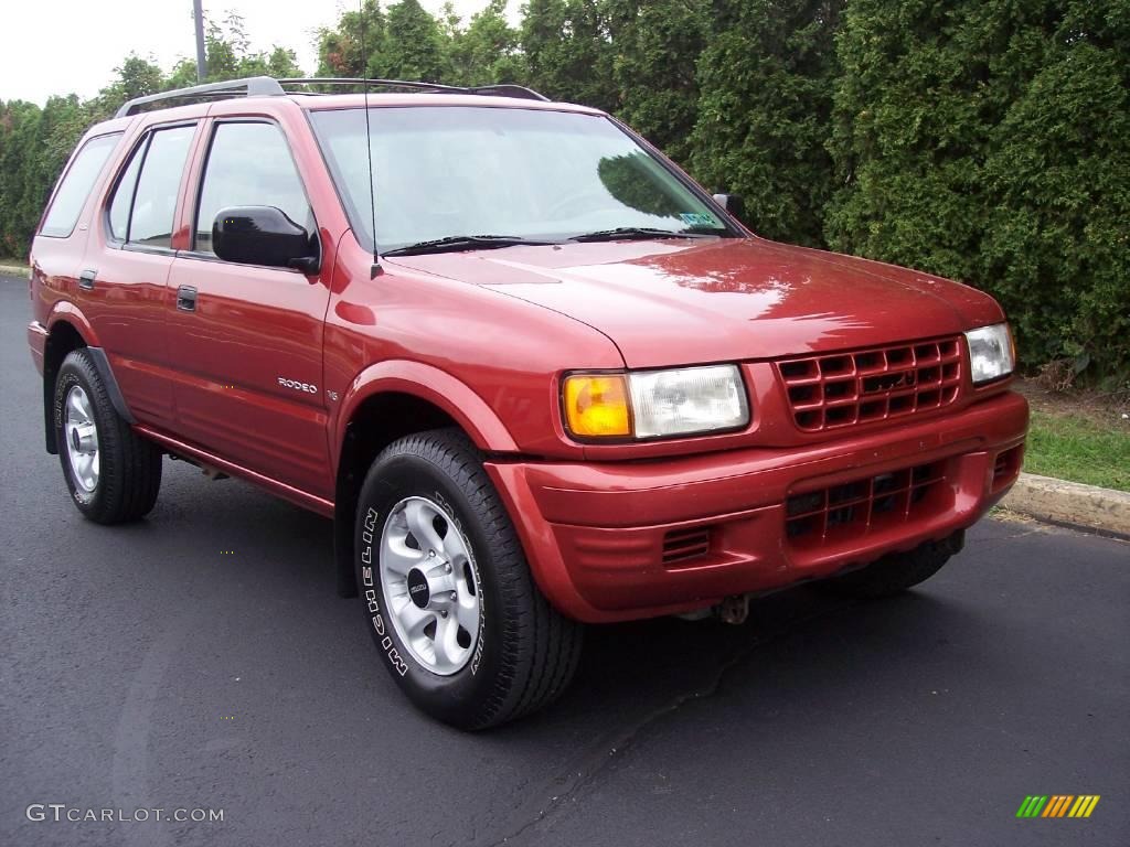 1999 Rodeo LS 4WD - Radiant Red / Gray photo #8