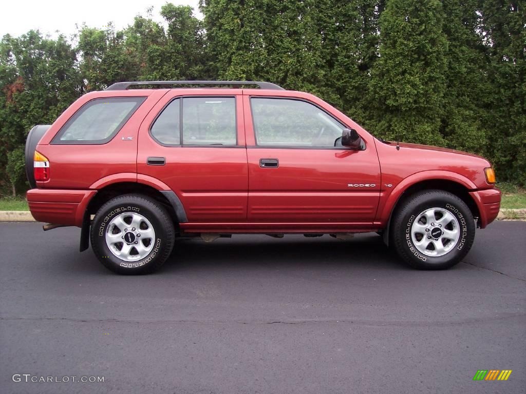1999 Rodeo LS 4WD - Radiant Red / Gray photo #11