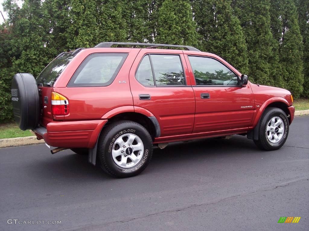 1999 Rodeo LS 4WD - Radiant Red / Gray photo #12