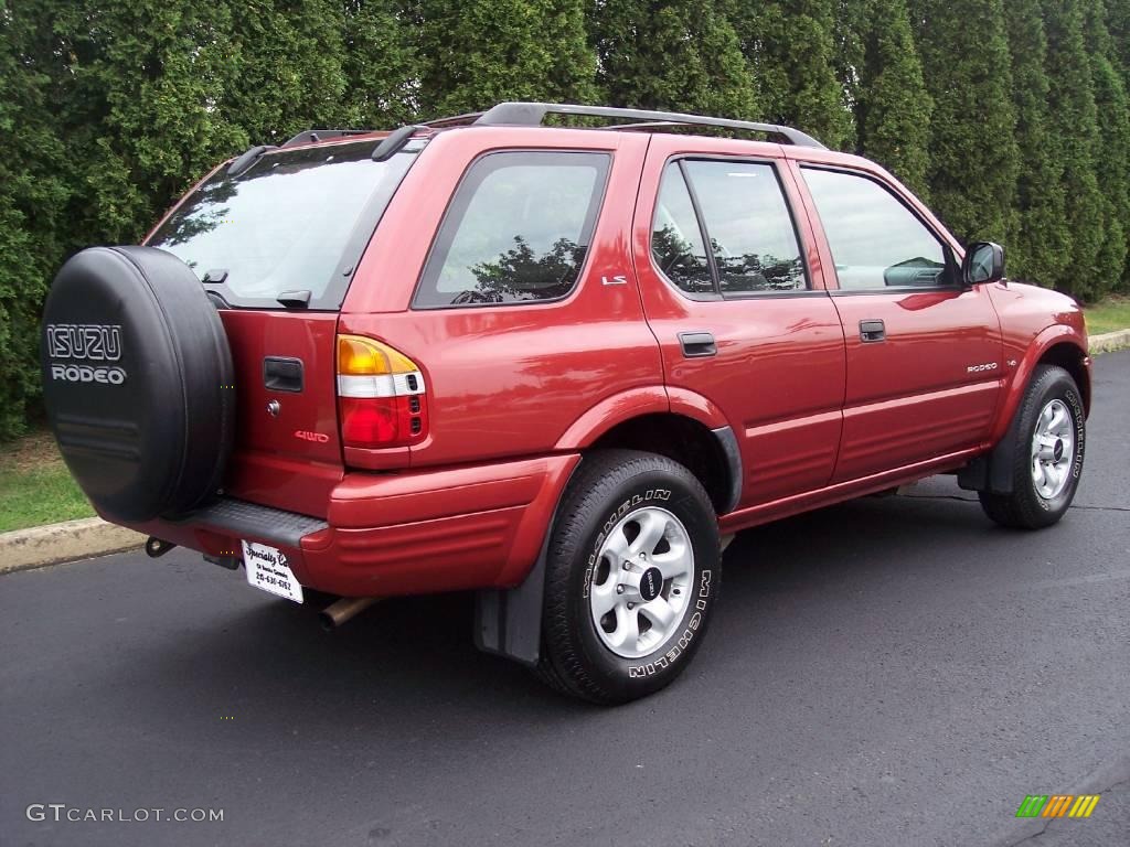 1999 Rodeo LS 4WD - Radiant Red / Gray photo #13