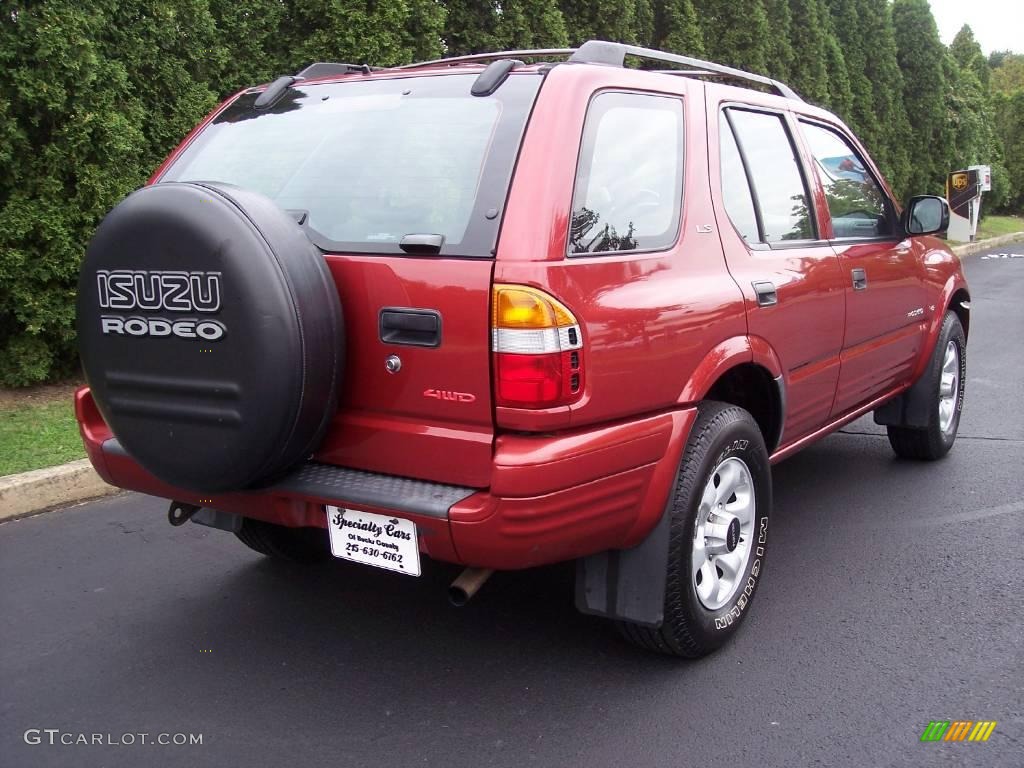 1999 Rodeo LS 4WD - Radiant Red / Gray photo #14