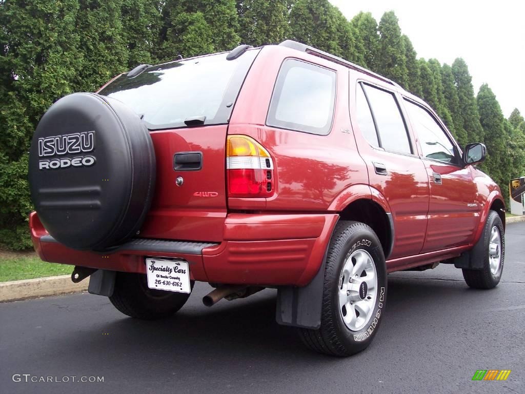 1999 Rodeo LS 4WD - Radiant Red / Gray photo #16