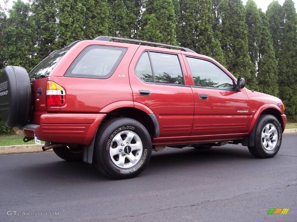 1999 Rodeo LS 4WD - Radiant Red / Gray photo #17