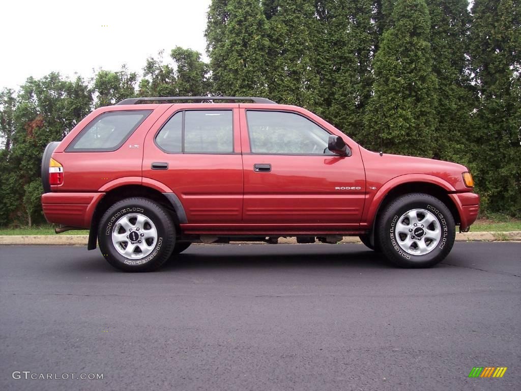 1999 Rodeo LS 4WD - Radiant Red / Gray photo #18