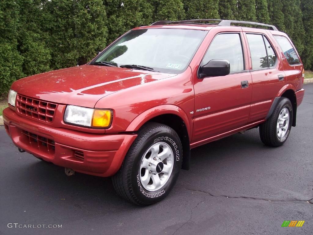 1999 Rodeo LS 4WD - Radiant Red / Gray photo #20