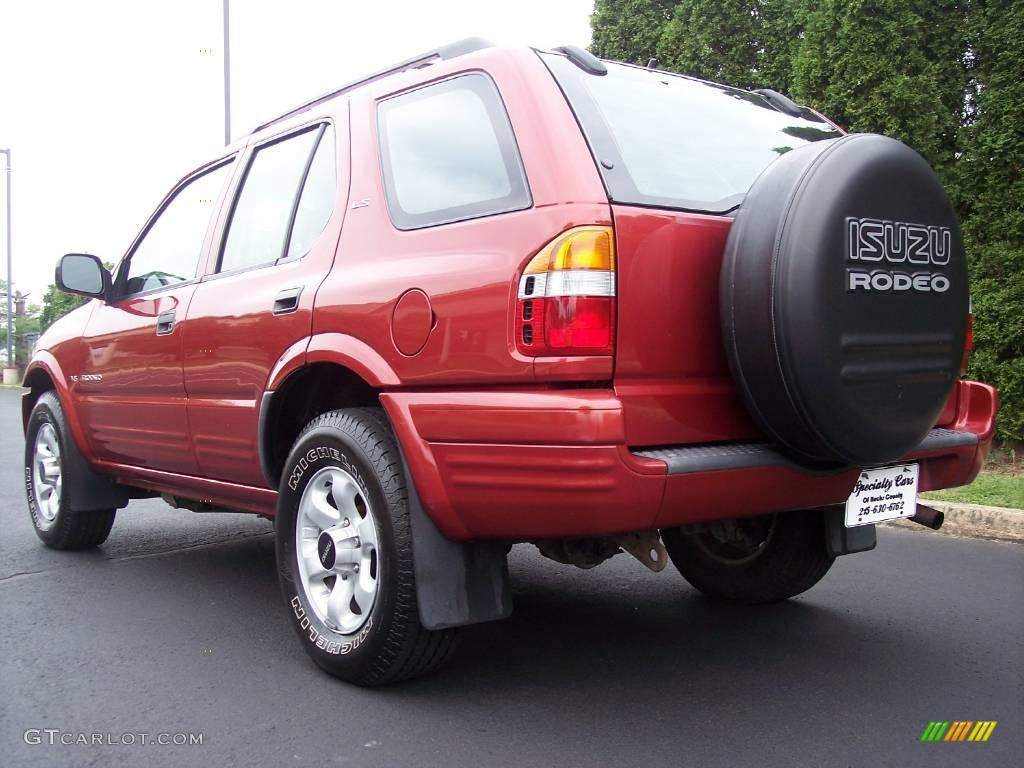 1999 Rodeo LS 4WD - Radiant Red / Gray photo #21