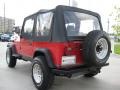 1993 Poppy Red Jeep Wrangler S 4x4  photo #5