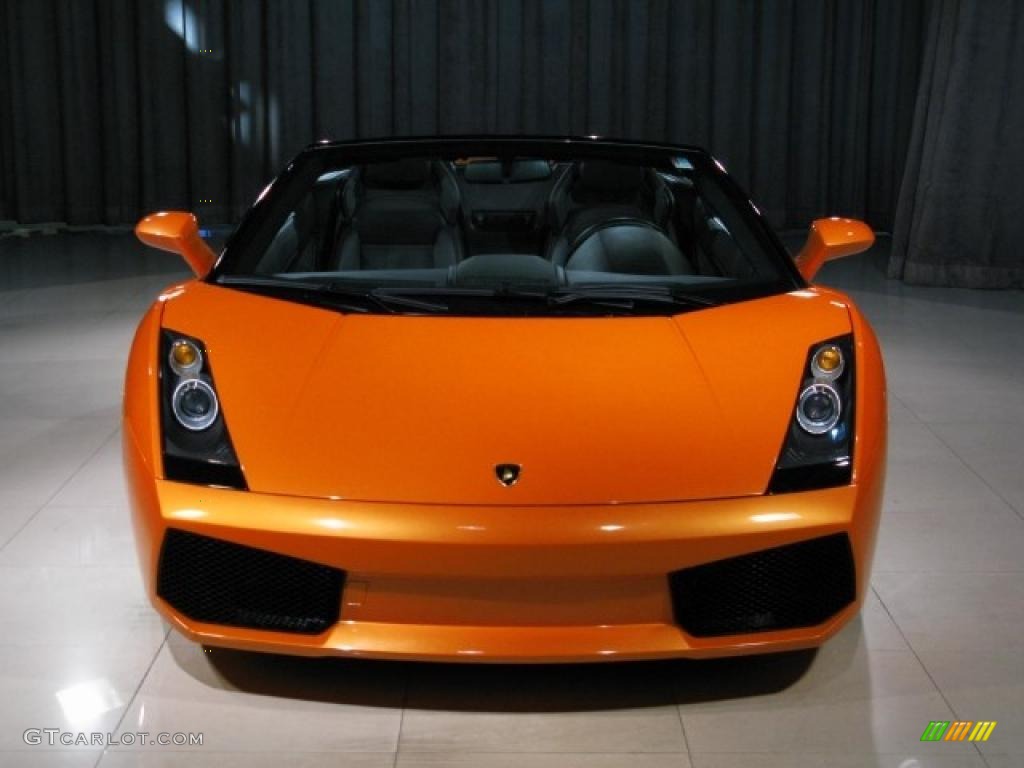 2006 Gallardo Spyder E-Gear - Arancio Borealis (Orange) / Black photo #4
