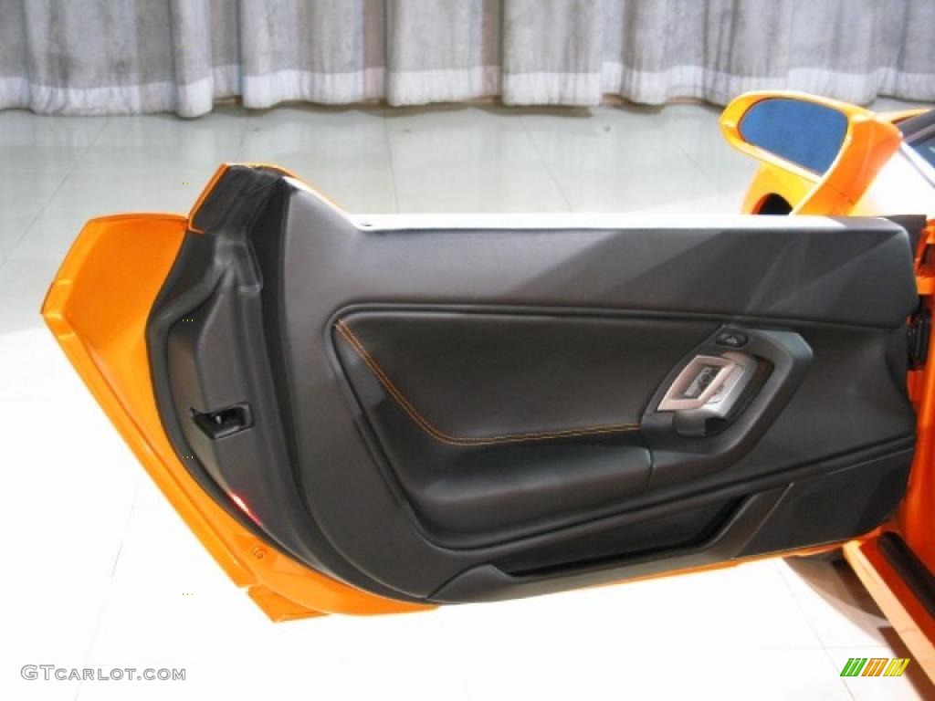 2006 Gallardo Spyder E-Gear - Arancio Borealis (Orange) / Black photo #12