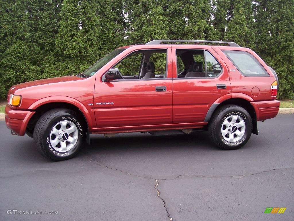 1999 Rodeo LS 4WD - Radiant Red / Gray photo #60