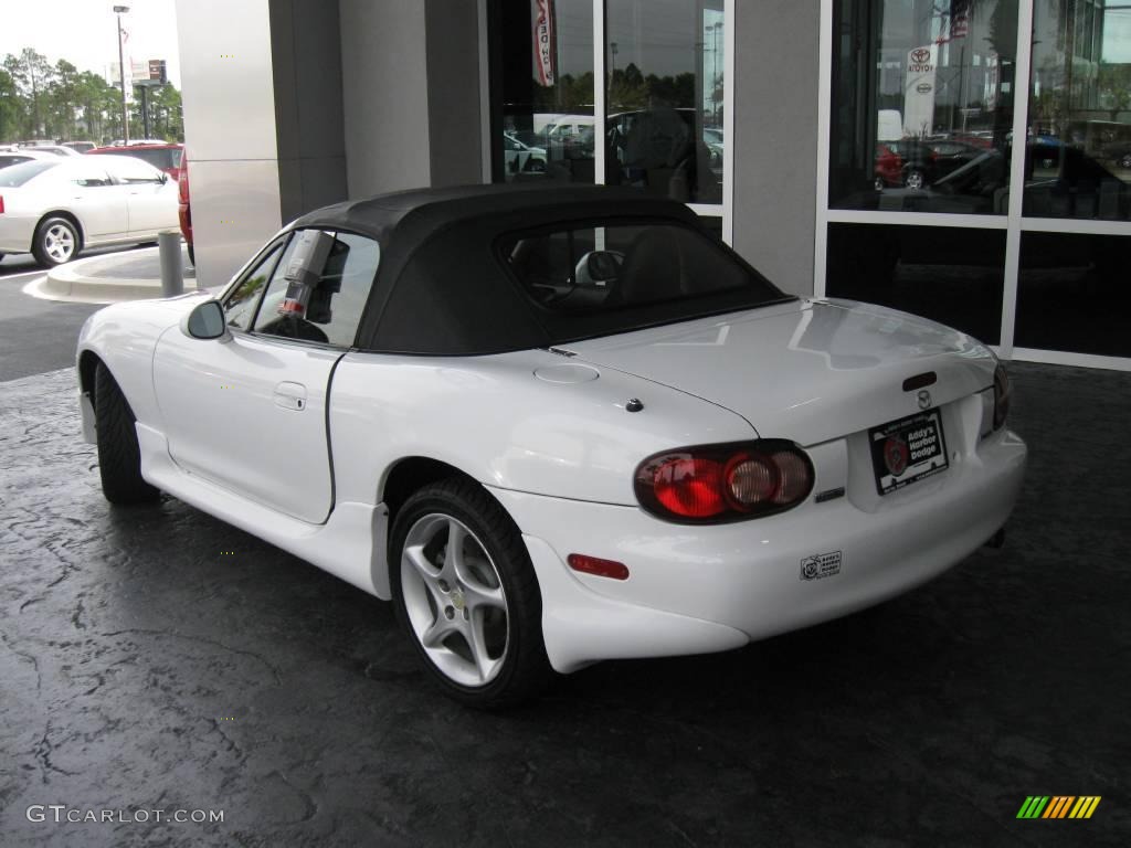 2003 MX-5 Miata Roadster - Pure White / Black photo #10