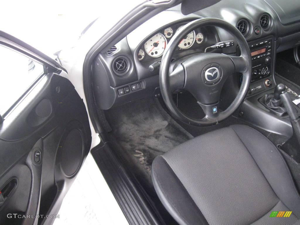 2003 MX-5 Miata Roadster - Pure White / Black photo #13