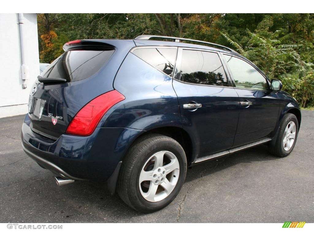 2004 Murano SL AWD - Midnight Blue Pearl / Cafe Latte photo #5