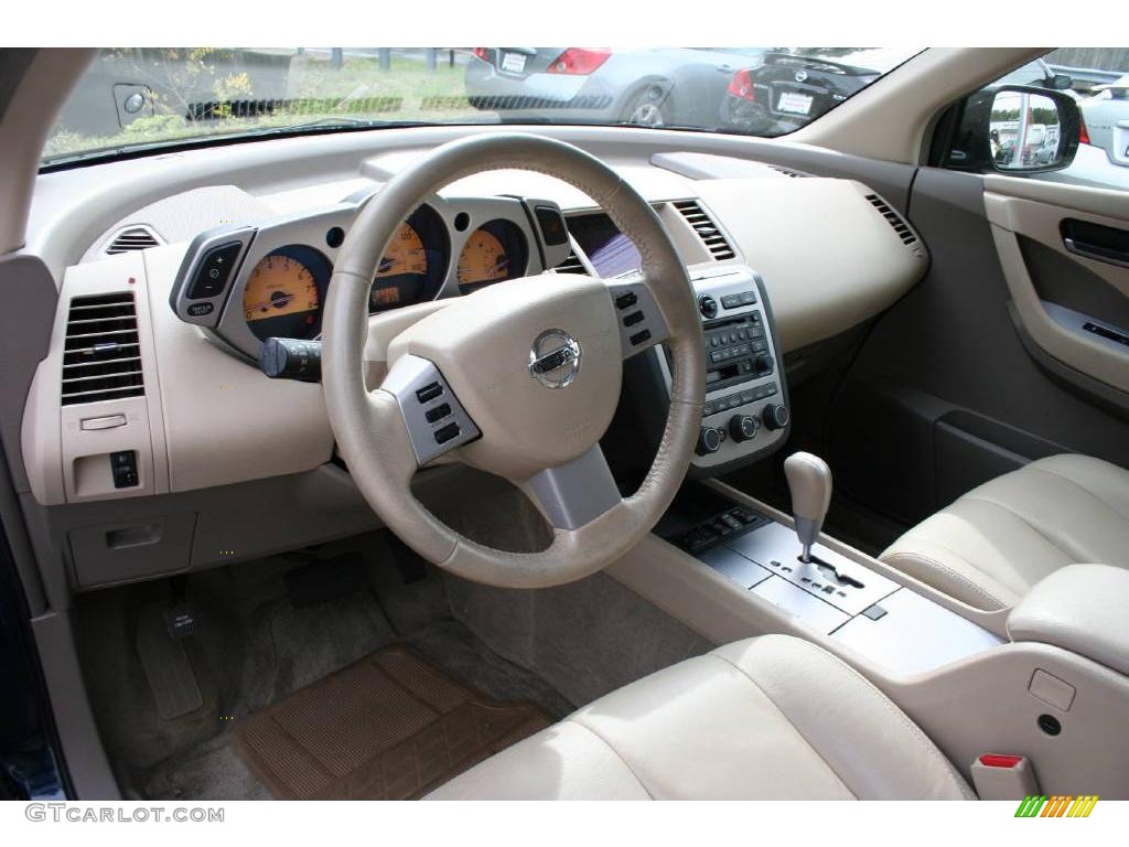 2004 Murano SL AWD - Midnight Blue Pearl / Cafe Latte photo #10