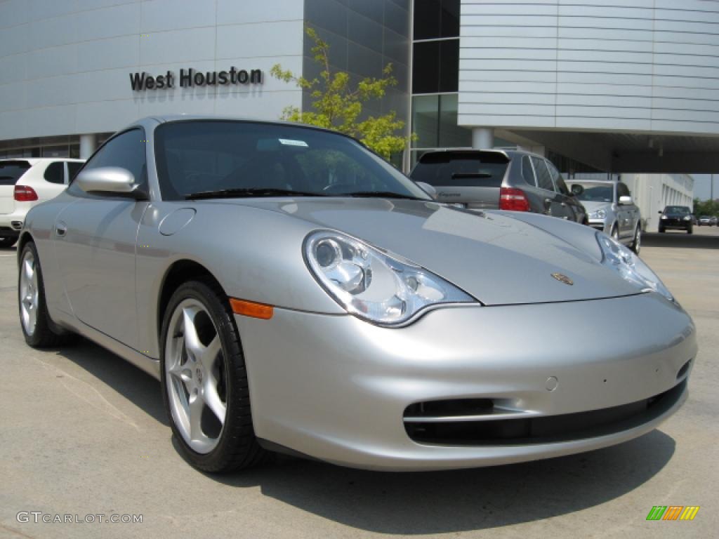 2003 911 Carrera Coupe - Arctic Silver Metallic / Black photo #1