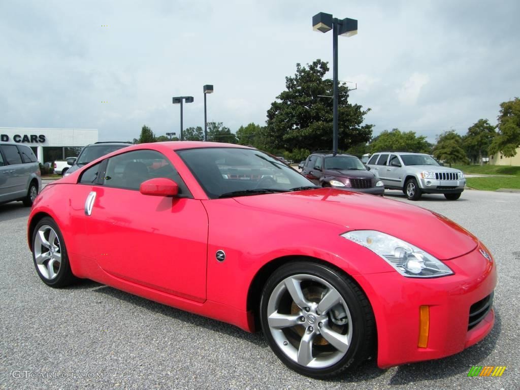 2008 350Z Touring Coupe - Nogaro Red / Charcoal photo #7