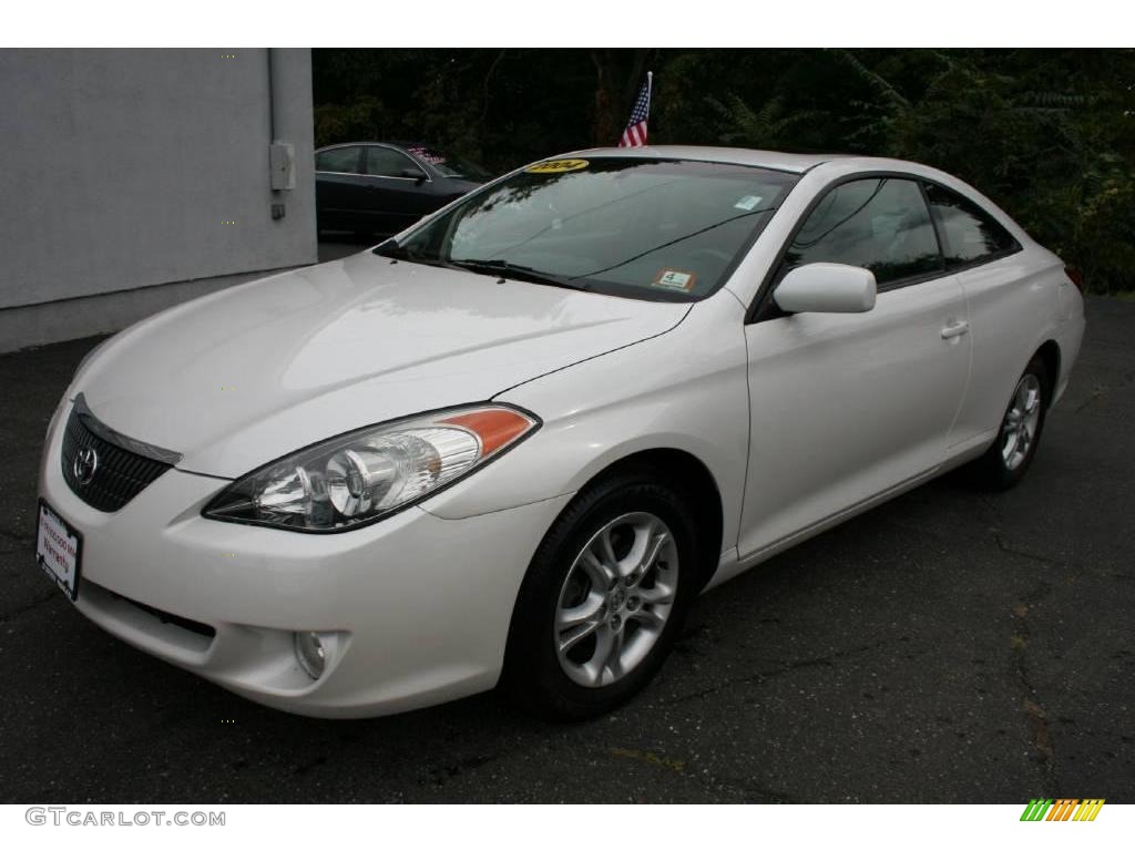 2004 Solara SLE Coupe - Arctic Frost Pearl / Dark Stone Gray photo #1