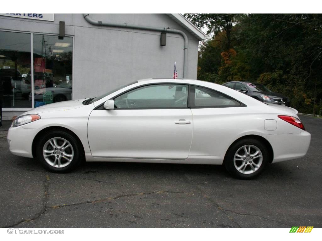 2004 Solara SLE Coupe - Arctic Frost Pearl / Dark Stone Gray photo #8