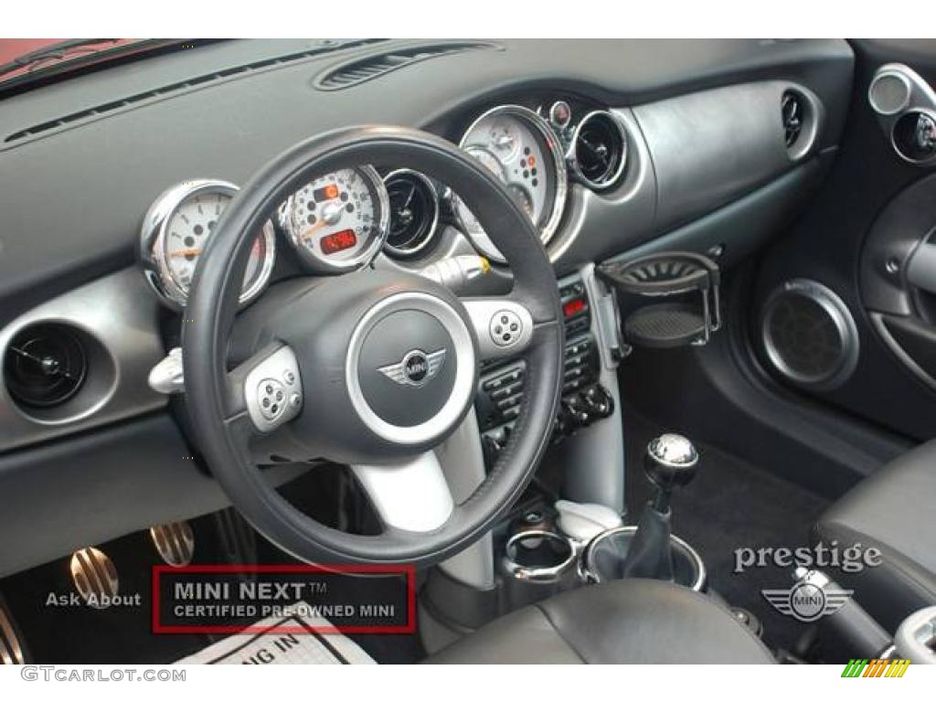 2006 Cooper S Convertible - Chili Red / Black/Panther Black photo #4