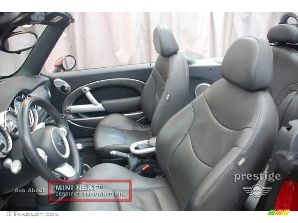 2006 Cooper S Convertible - Chili Red / Black/Panther Black photo #5