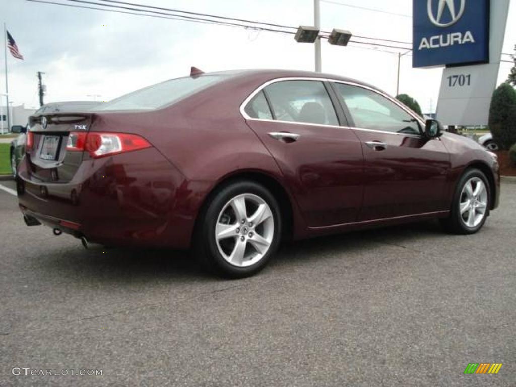 2009 TSX Sedan - Basque Red Pearl / Ebony photo #5