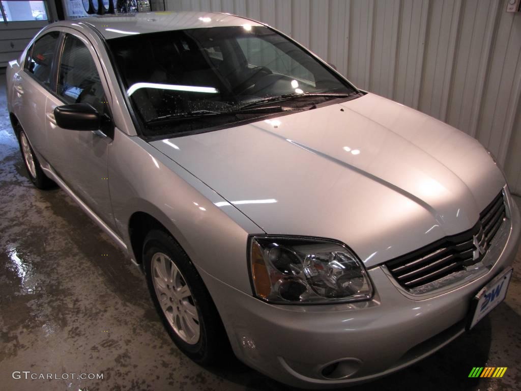 2008 Galant ES - Liquid Silver Metallic / Gray photo #1