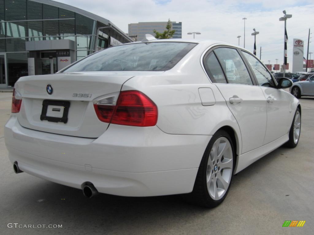 2007 3 Series 335i Sedan - Alpine White / Black photo #3