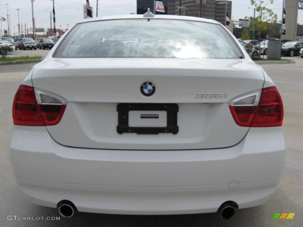 2007 3 Series 335i Sedan - Alpine White / Black photo #4