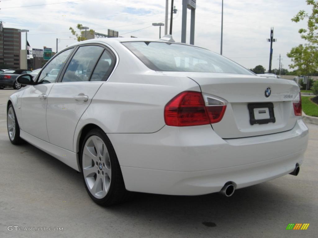 2007 3 Series 335i Sedan - Alpine White / Black photo #5