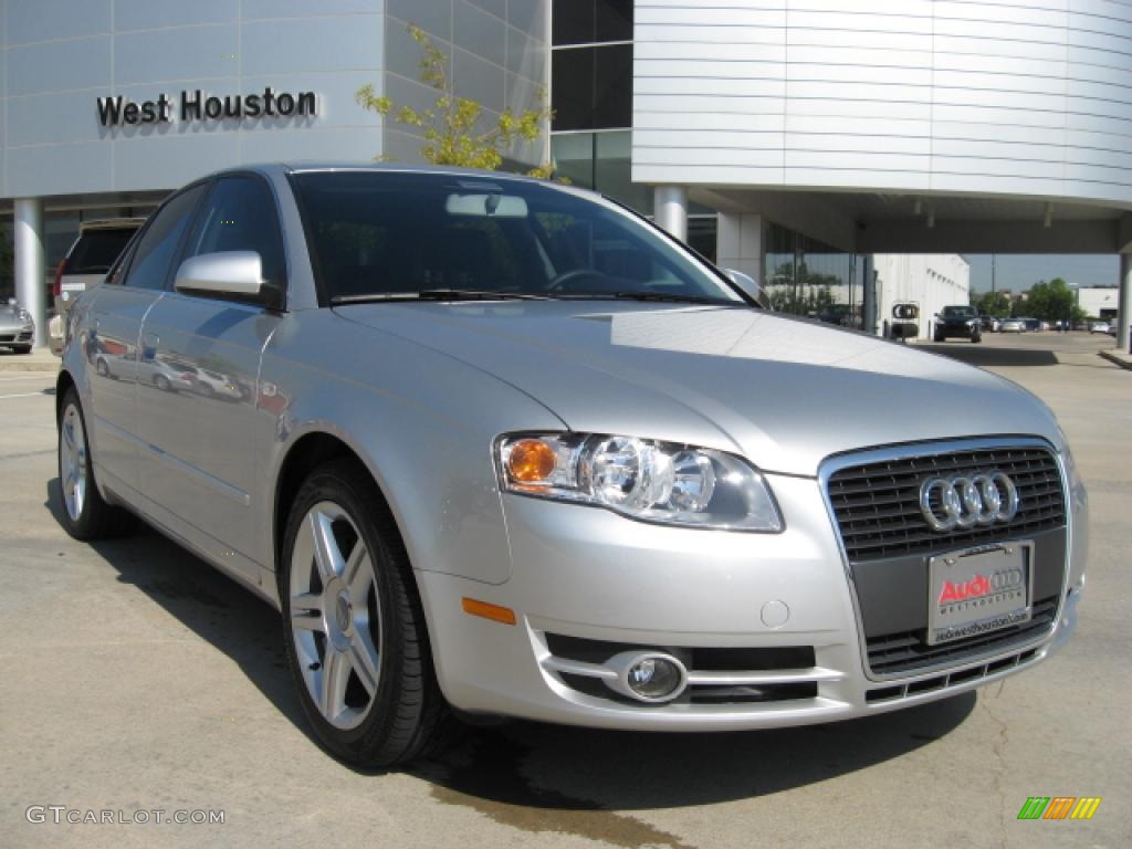 2007 A4 2.0T Sedan - Light Silver Metallic / Ebony photo #1