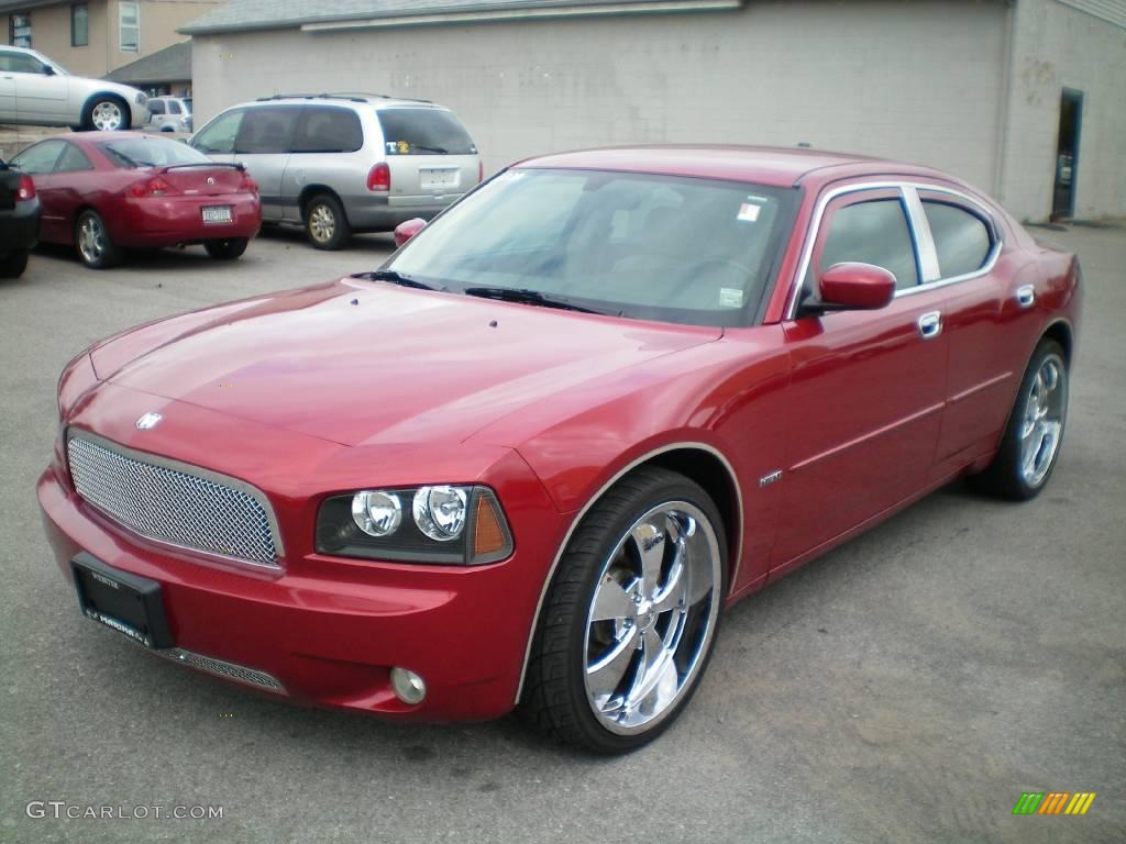 2006 Charger R/T - Inferno Red Crystal Pearl / Dark Slate Gray/Light Slate Gray photo #1