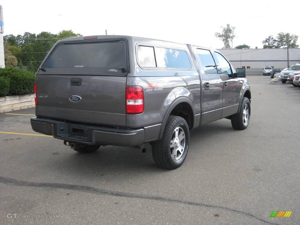2004 F150 FX4 SuperCrew 4x4 - Dark Shadow Grey Metallic / Black photo #5