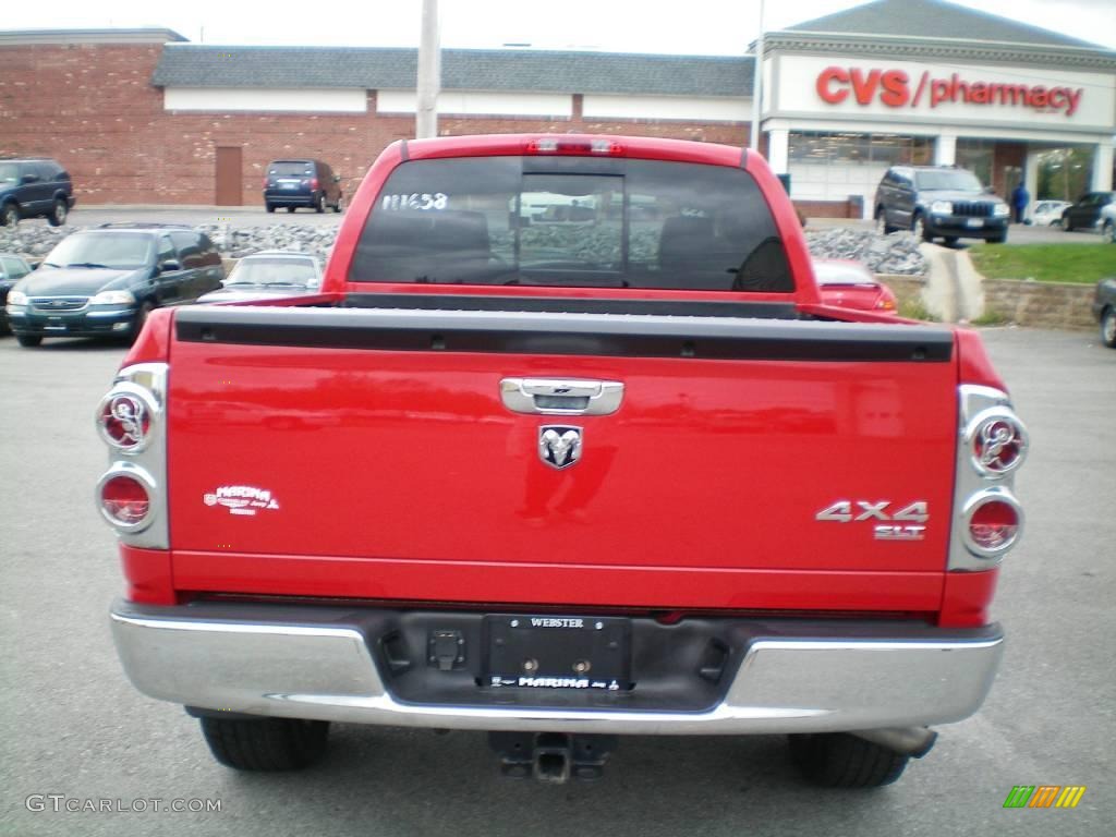 2007 Ram 1500 SLT Quad Cab 4x4 - Flame Red / Medium Slate Gray photo #9