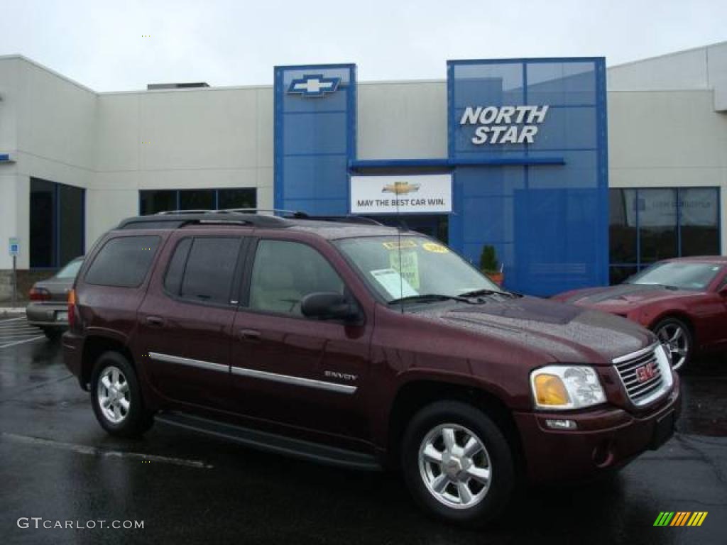 2006 Envoy XL SLT 4x4 - Cranberry Red Metallic / Light Tan/Ebony Black photo #1