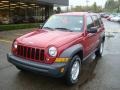 2007 Inferno Red Crystal Pearl Jeep Liberty Sport 4x4  photo #11
