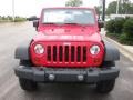 2009 Flame Red Jeep Wrangler X 4x4  photo #2