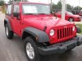 2009 Flame Red Jeep Wrangler X 4x4  photo #3