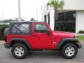 2009 Flame Red Jeep Wrangler X 4x4  photo #4