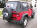 2009 Flame Red Jeep Wrangler X 4x4  photo #5
