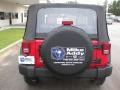 2009 Flame Red Jeep Wrangler X 4x4  photo #6