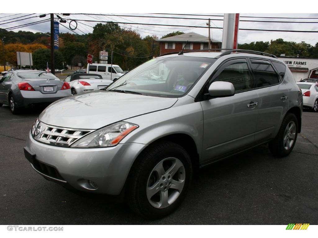 2005 Murano SL AWD - Sheer Silver Metallic / Cafe Latte photo #1