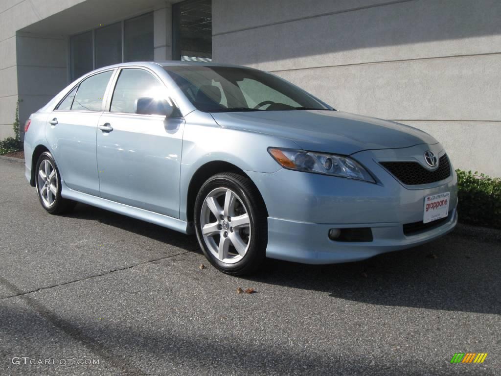 2009 Camry SE - Sky Blue Pearl / Charcoal photo #1